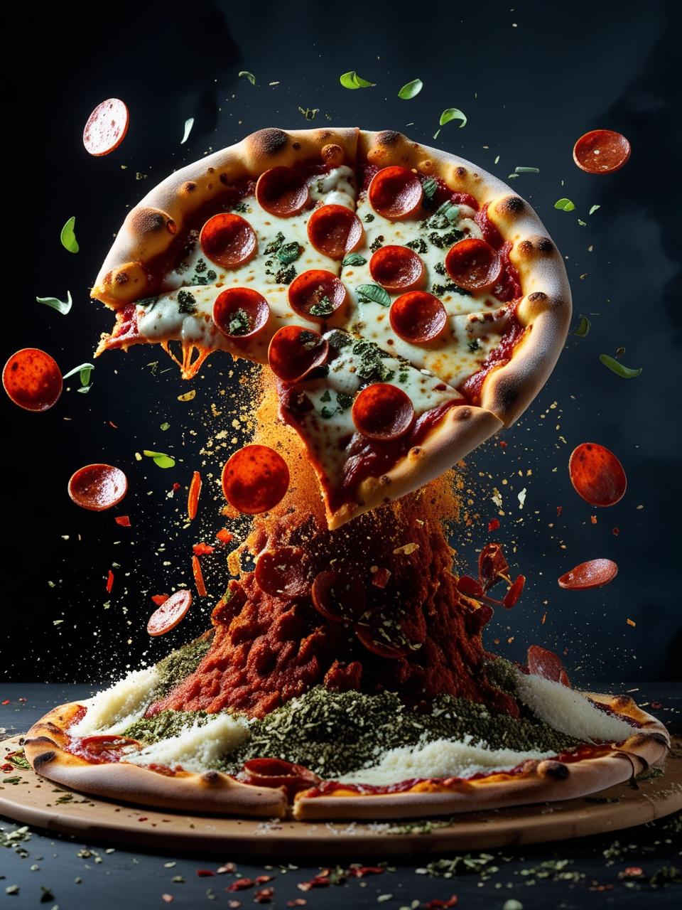 نكهة البيتزا غنية ومميزة، تمتزج فيها نكهات الطماطم العطرية، الجبن الذائب، التوابل الإيطالية، ورشة الأوريغانو مع لمسة الفلفل الحلو، لتمنح طعمًا شهيًا مثاليًا لمحبي النكهات الكلاسيكية.